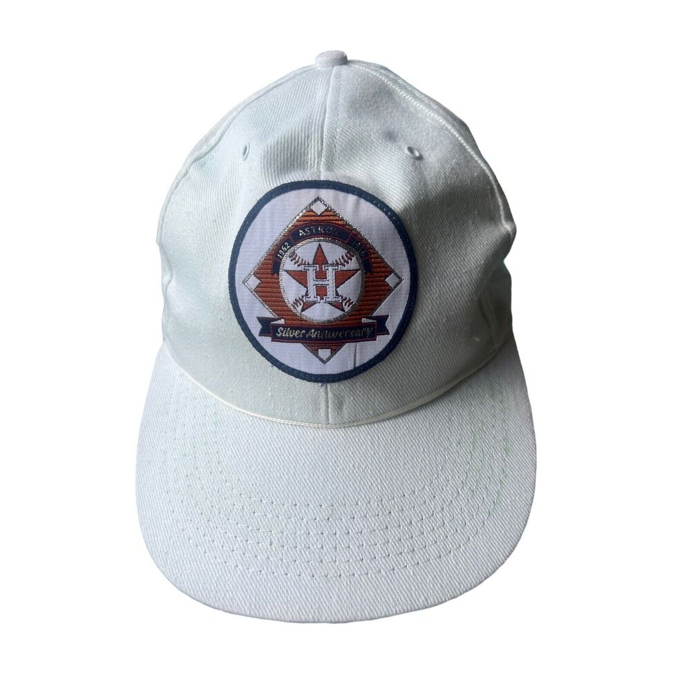 VTG Houston Astros Silver Anniversary Hat SnapBack Embroidered Patch Hong Kong